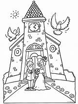 Trouwen Bruidspaar Huwelijk sketch template