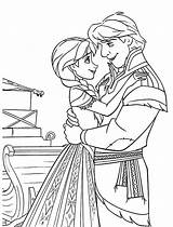 Coloring Pages Princess Prince Anna Hans Drawing Dance Getdrawings sketch template