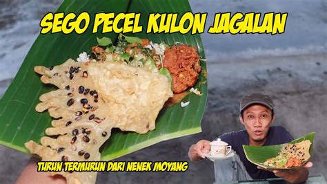 Kuliner Tersembunyi Ponorogo Warung Nasi Pecel Pincuk Daun Pisang