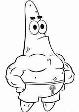 Patrick Spongebob sketch template