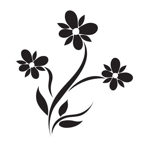 flower icon decor vector illustrator graphics creative market