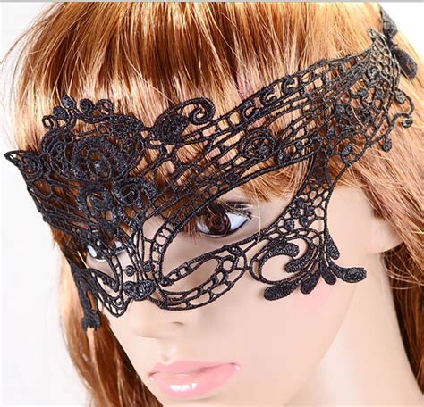 11 11 Sex Eye Masks Black White Lace Hollow Mask Queen Female Sex