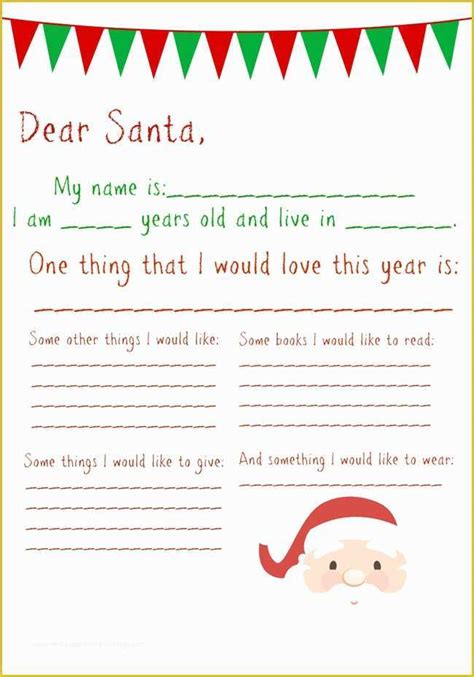 Free Letter From Santa Template Word Of 20 Free Letter To Santa