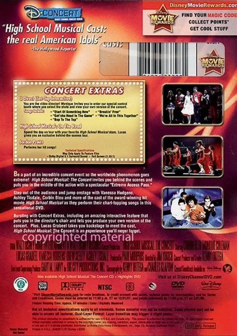 high school musical the concert extreme access pass dvd dvd empire