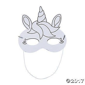 unicorn masks  print  color  printable halloween unicorn
