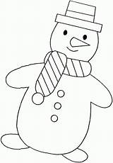 Coloring Snowman Christmas Pages Comments Coloringhome sketch template