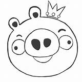 Cerdo Sonriendo Angry sketch template