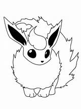 Pokemon Coloring Pages Flareon Fire Eevee Bulkcolor sketch template