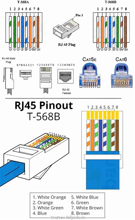 cate pinout diagram cat  wiring diagram   wiring diagram easy rj wiring