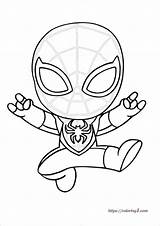 Spiderman Morales Sheets Homecoming Coloring1 sketch template