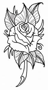 Traceable Coloring Drawing Roses Drawings Pages Flowers Easy Clipart Rose Flower Cliparts Getdrawings Library sketch template