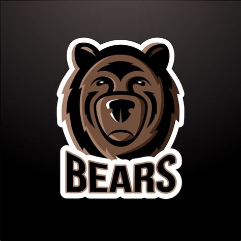 bear mascot logo  vector