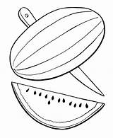 Kolorowanki Warzywa Watermelon Owoce Melone Fette Ausmalbilder Dzieci Dla Kids Colorare Printable Vitamin Colouring Frutta Messer Wassermelone Obst Druku Cambiare sketch template