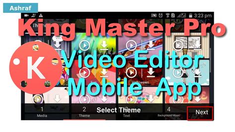 king master pro video editor mobile app youtube