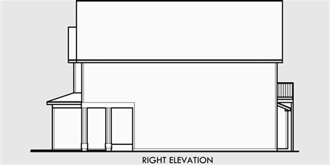narrow lot house plan small lot house plan  wide house