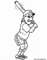 Coloring Baseball Man Batter Old Pages Cartoon A22e Printable Bat Clipart Cliparts Players Printactivities Kids Print Library Color Popular Comments sketch template