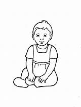 Baby Sister Coloring Sitting Pages Lds Girl Primarily Inclined Floor Primary sketch template