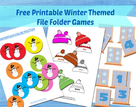 printable file folder games folder games file folder games