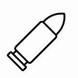 Bullet Icon Vector Ammo Ammunation Vecteezy Line sketch template