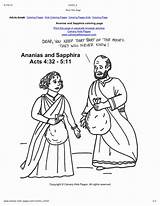 Ananias Sapphira Aquila Priscilla Dorcas sketch template