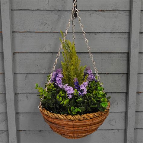 artificial topiary hanging basket  artificial flowers company