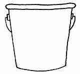 Bucket Clipart Clip Template Drawing Pail Cliparts Printable Metal Coloring Library Beach Just4funcrafts Pic Shovel Pages Mania Colouring Truck Square sketch template