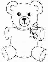 Teddy Bear Coloring Pages Drawing Simple Picnic Baby Color Family Cute Colouring Printable Bears Ribbon Getdrawings Adults Valentine Grumpy Getcolorings sketch template