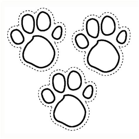 blues clues paw print coloring page clipart