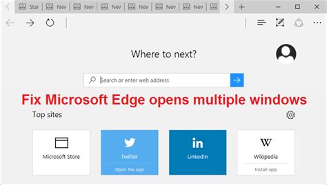 fix microsoft edge opens multiple windows troubleshooter