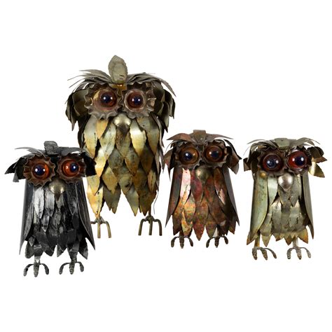 Big Owls In Sheet Metal For Sale At 1stdibs