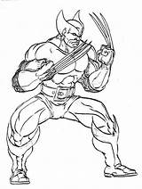 Wolverine sketch template