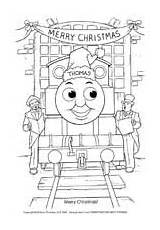Thomas Printables Activities Holiday Merry Christmas Coloring sketch template