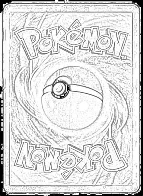 pokemon card coloring pages blank