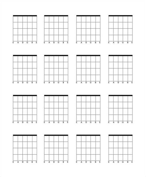 chord chart templates   ms word