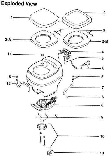 thetford rv toilet parts diagram wiring diagram