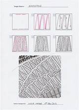 Zentangle Patterns Doodle Mayne Lizzie Tangle Banderole Steps Zen Step Zentangles Wordpress Flickr sketch template