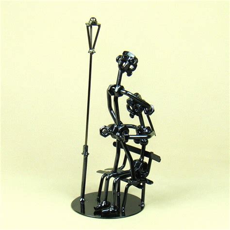Handmade Steel Making Love Figurine Abstract Metal Oral Sex Statue