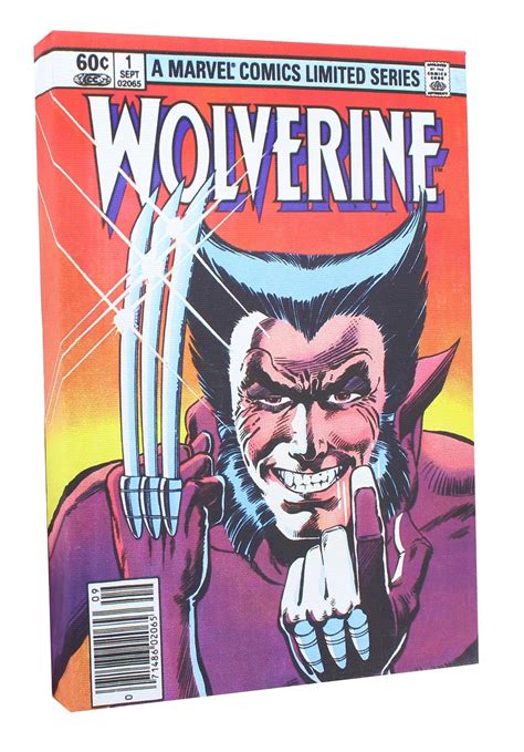 marvel comic cover 9 x 5 inch canvas wall art wolverine 1 walmart