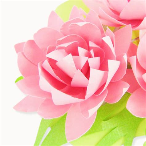 lotus style paper flower templates catching colorlfies