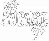 August Coloring Pages Preschoolers Printable Color Kids Adults Freecoloring Sheets Colouring Beach Unique Very Ones Them sketch template