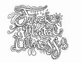 Illness Anxiety Sheets Healthy Swear Mandalas sketch template
