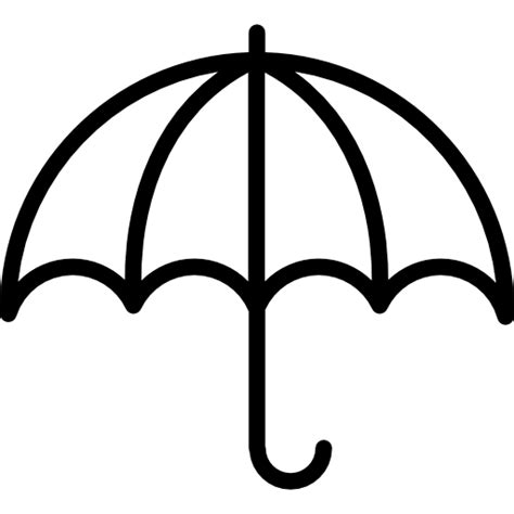 icon open umbrella outline umbrella umbrella craft umbrella