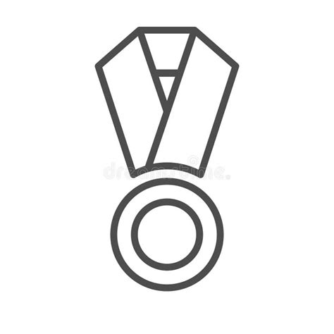 medal outline stock vector illustration  medallion