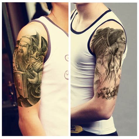 25 Styles1 Sheet Man Women Tattoo Aterproof Tattoo Hand Arm Body Chest
