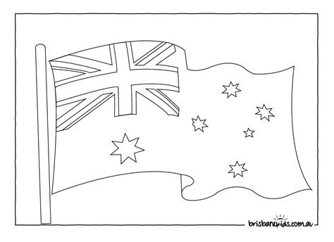 australia day colouring pages brisbane kids