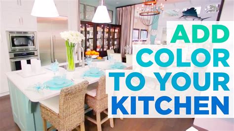 ways  add color   kitchen hgtv youtube