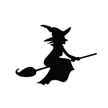 witch silhouette svg file topfreedesigns