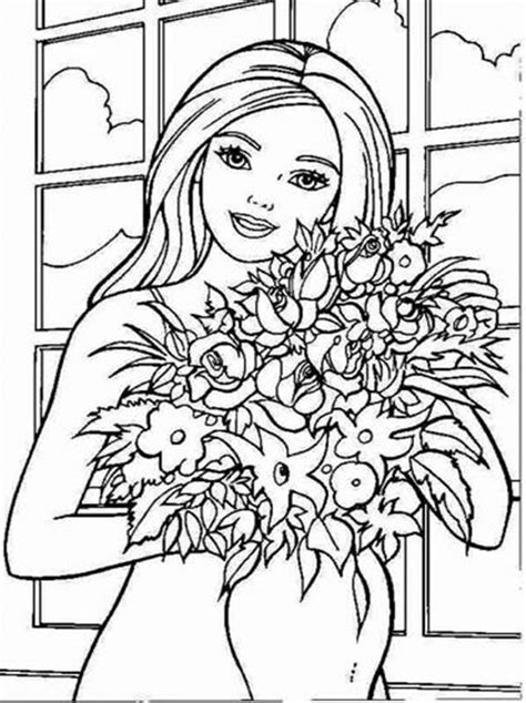 coloring page  barbie  file svg png dxf eps