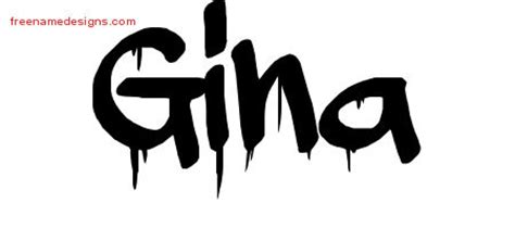 graffiti  tattoo designs gina  lettering   designs