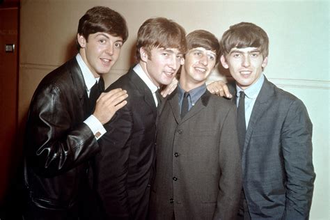 beatles   wearing  leather    thought   good suits